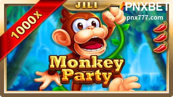 Ang slot ng Monkey Party JILI ay may simpleng 3x3 reel set na may walong paraan lang para magbayad.