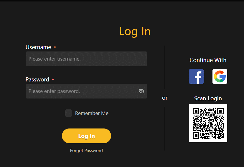 MNL777 Login Page